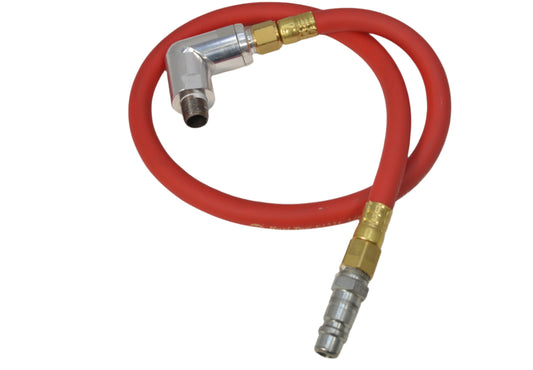 Swivel 360 1/4" connection and 48"  High Flex Whip Hose
