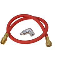 Swivel 360 3/8" connection and 36" High  Flex Whip Hose